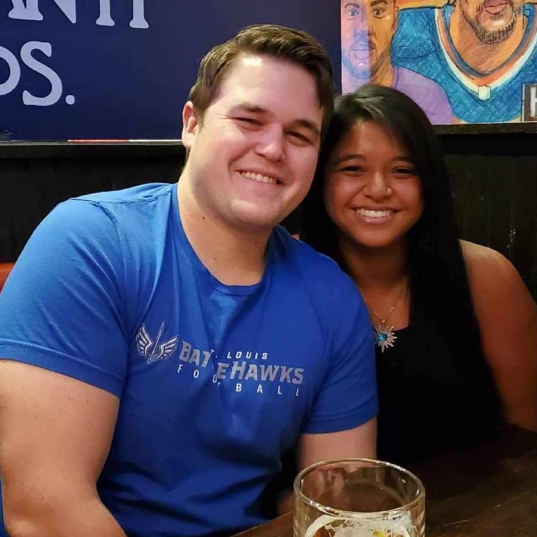 Our very first photo together (2021)