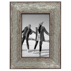 4"x6" Aged Wood Frame Silver - Threshold™