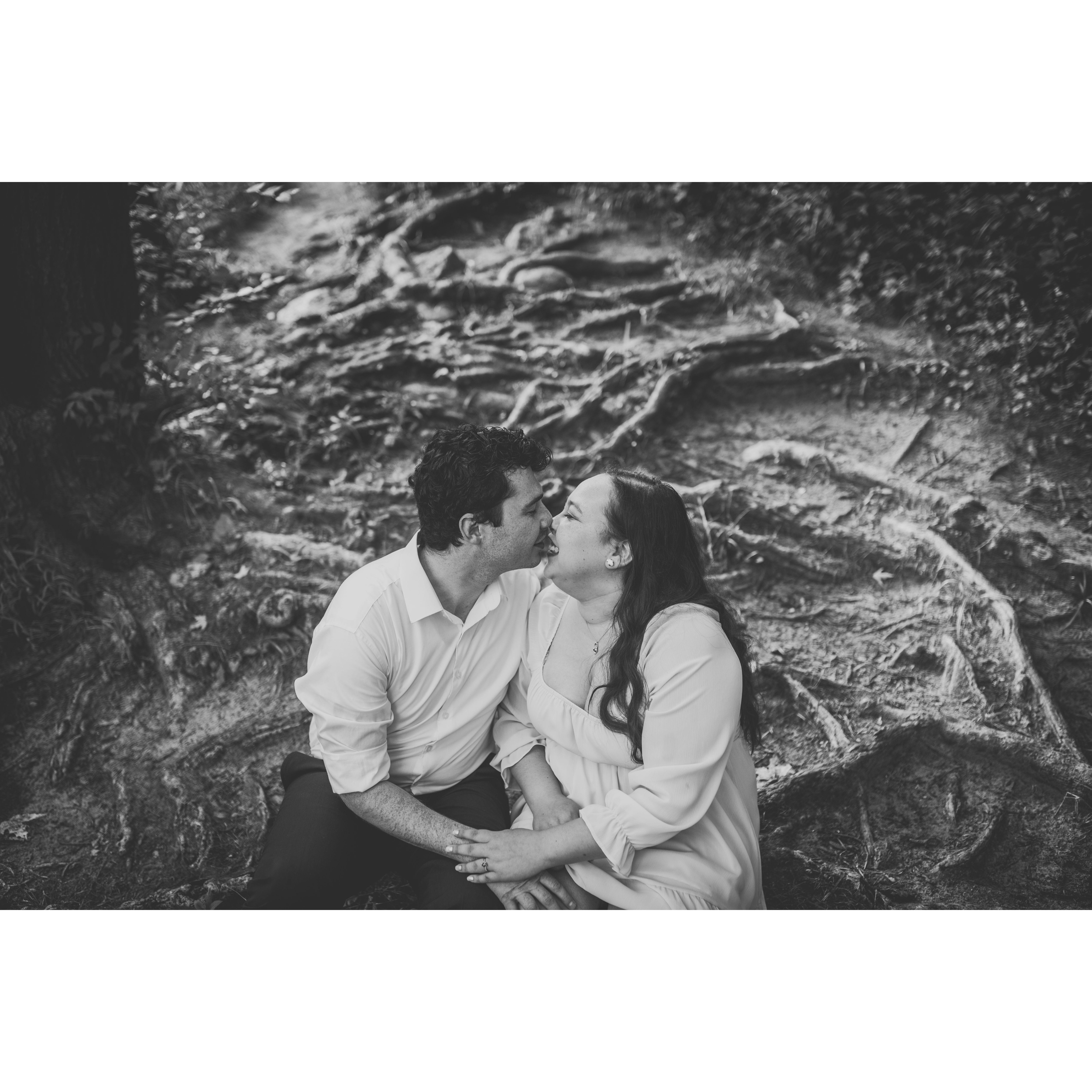 Engagement Photos at Yates Cider Mill July 2022