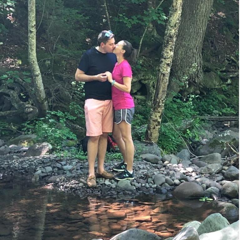 Sean popped the question in the Catskill Mountains in NY.