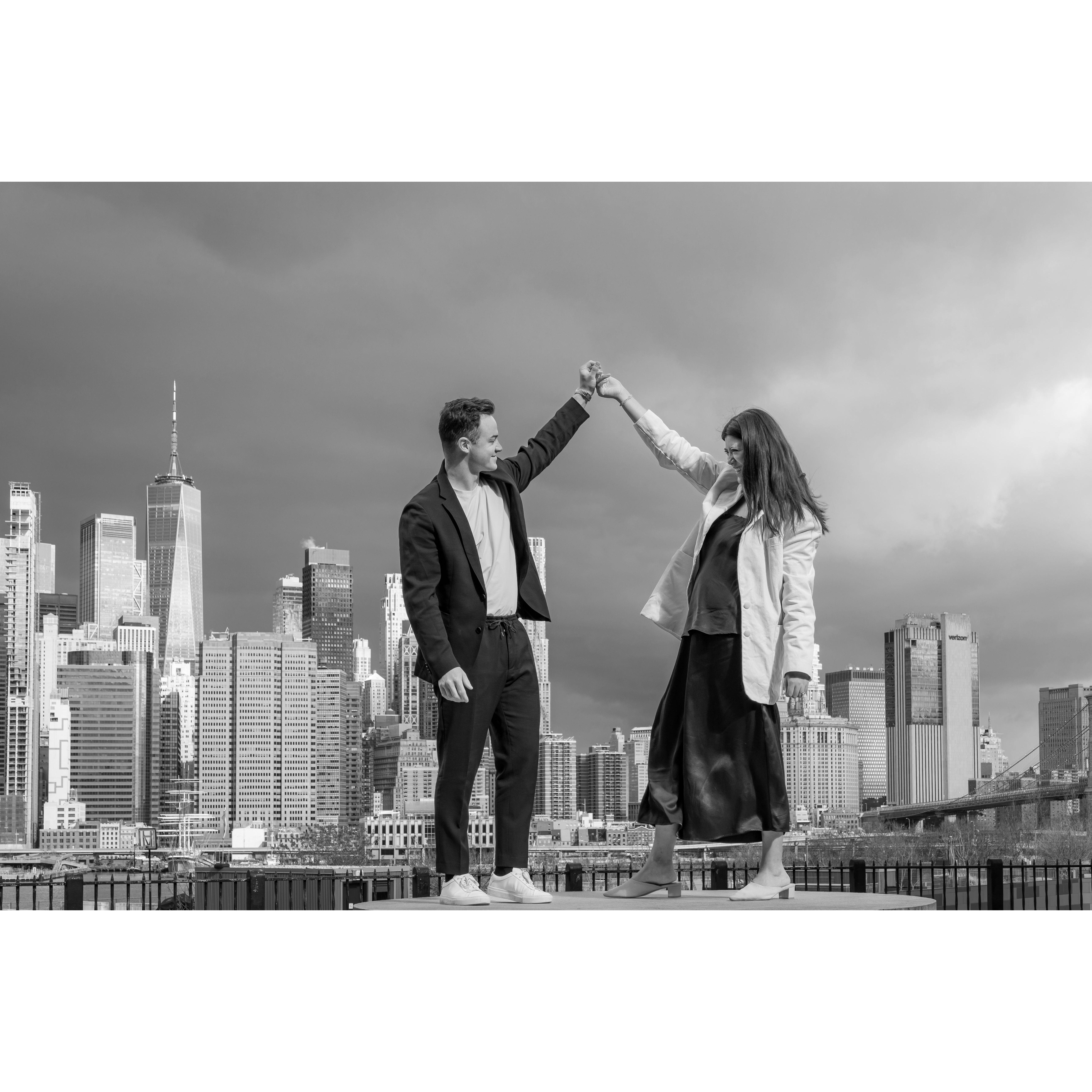 Engagement shoot in Brooklyn, our home!