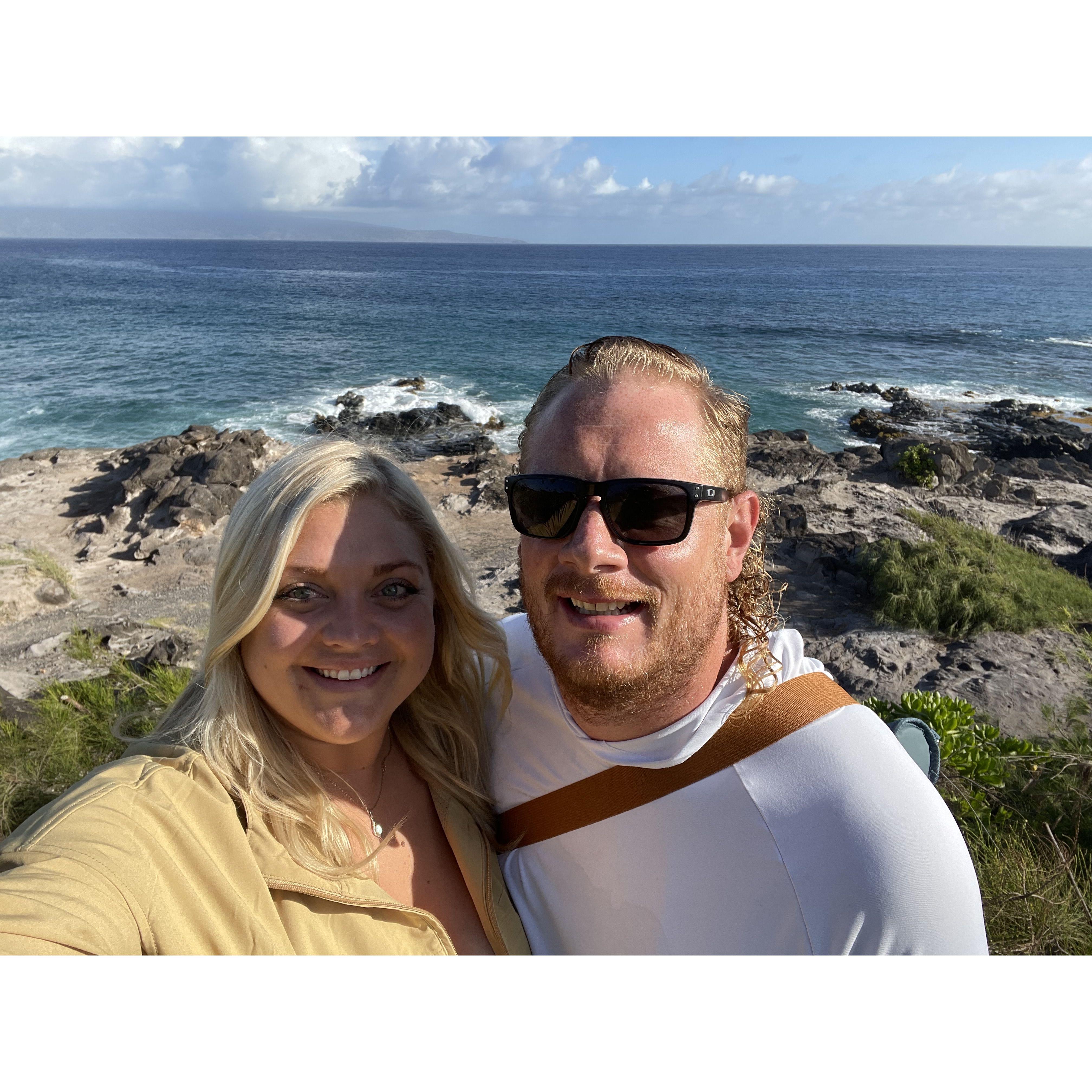MAY 02, 2023 - 
Exploring and hiking their way through Kapalua Beach.
