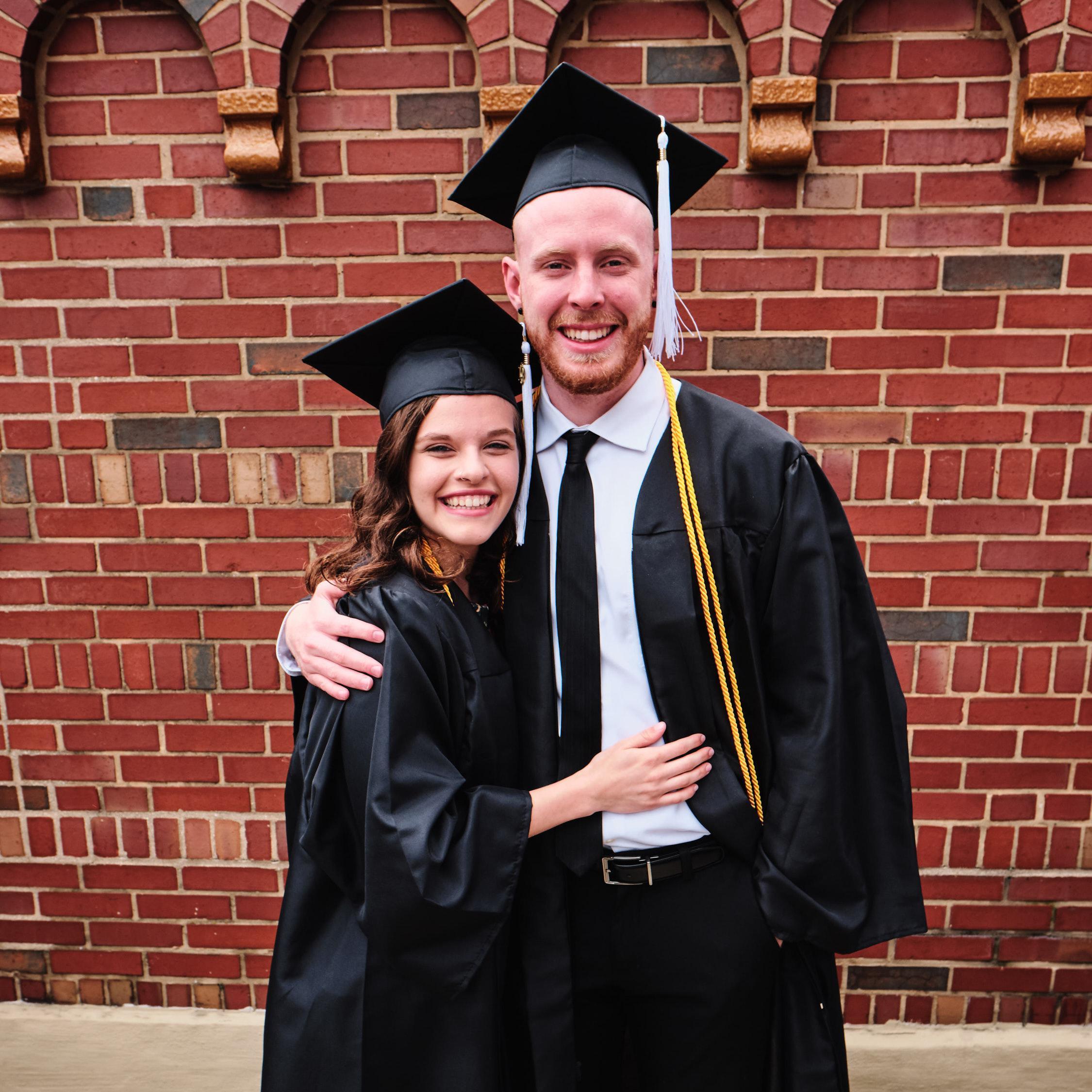 Graduating college!
