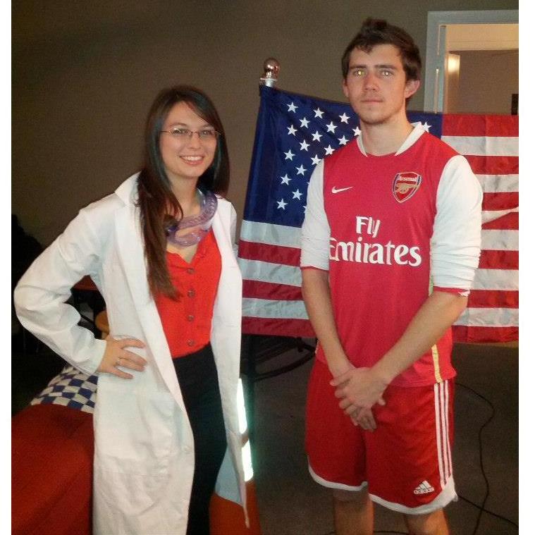 The Scientist and the Arsenal (yet American) Football Player
Halloween 2013