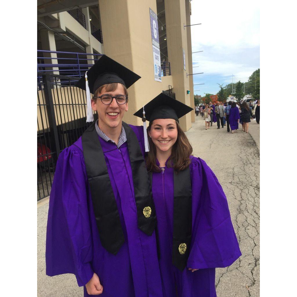 For those of you who don't know, we met at Northwestern! We lived on the same freshman dorm floor. Although we didn't start dating for a couple years, we were close friends from the beginning!