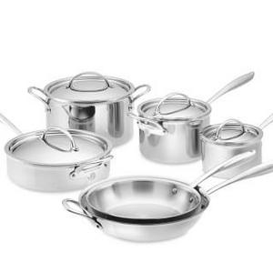 Williams Sonoma Thermo-Clad™ Stainless-Steel 10-Piece Cookware Set