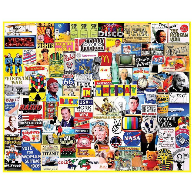 White Mountain Puzzles Back in The Day - 1000 Piece Jigsaw Puzzle