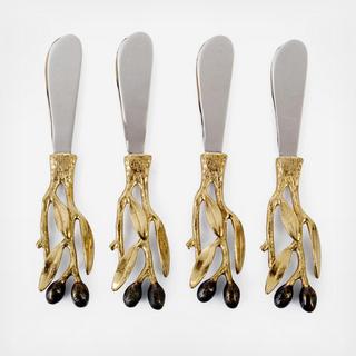 Olive Branch Spreader, Set of 4