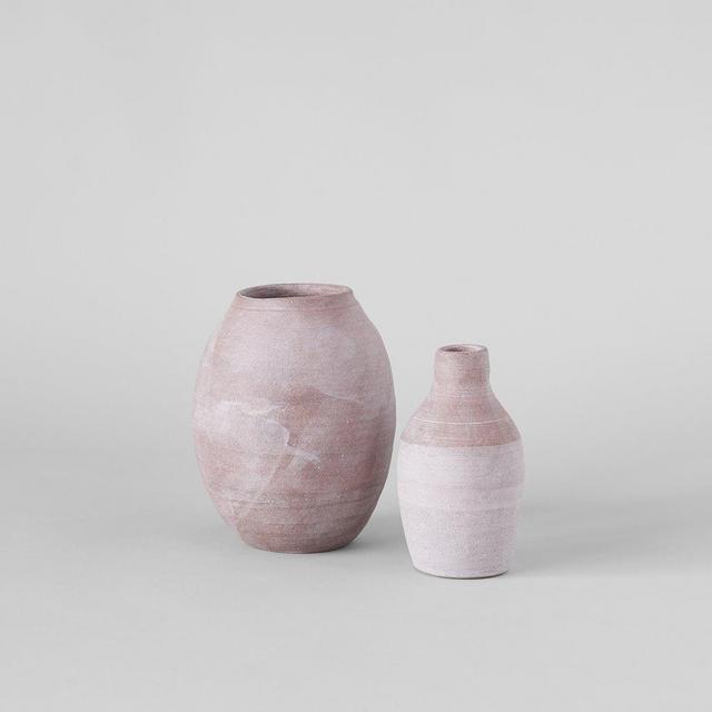 Pink Terra Cotta Vase - Bottle