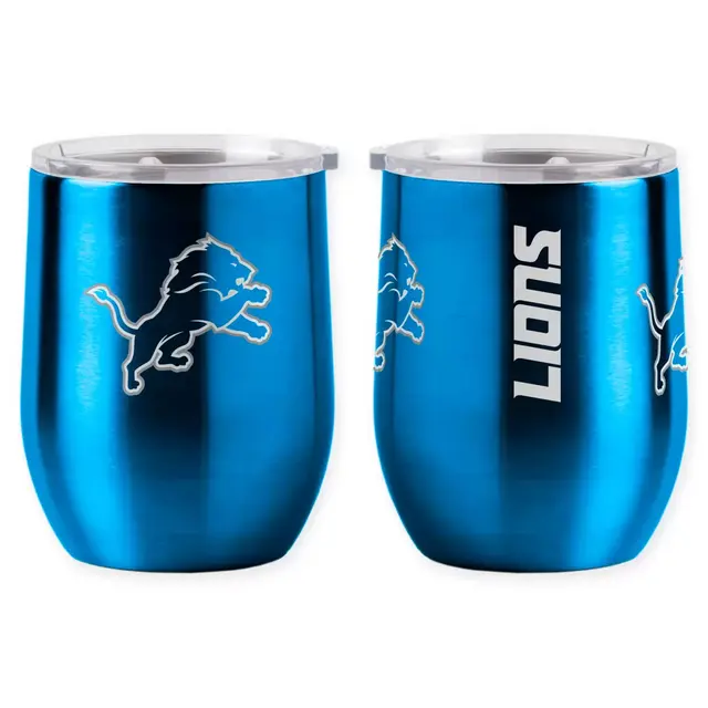 NFL Detroit Lions 16 oz. Stainless Steel Curved Ultra Tumbler Wine Glass
