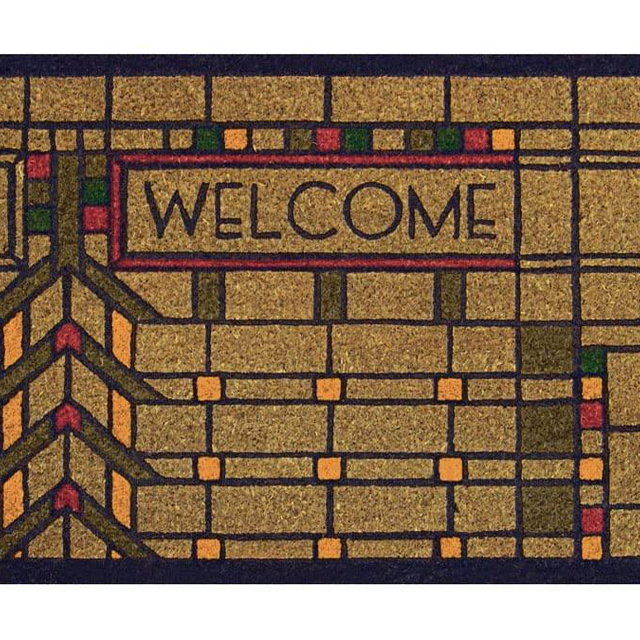 Uni-Art Frank Lloyd Wright Martin House Welcome Doormat, Multi, 30 in x 18 in