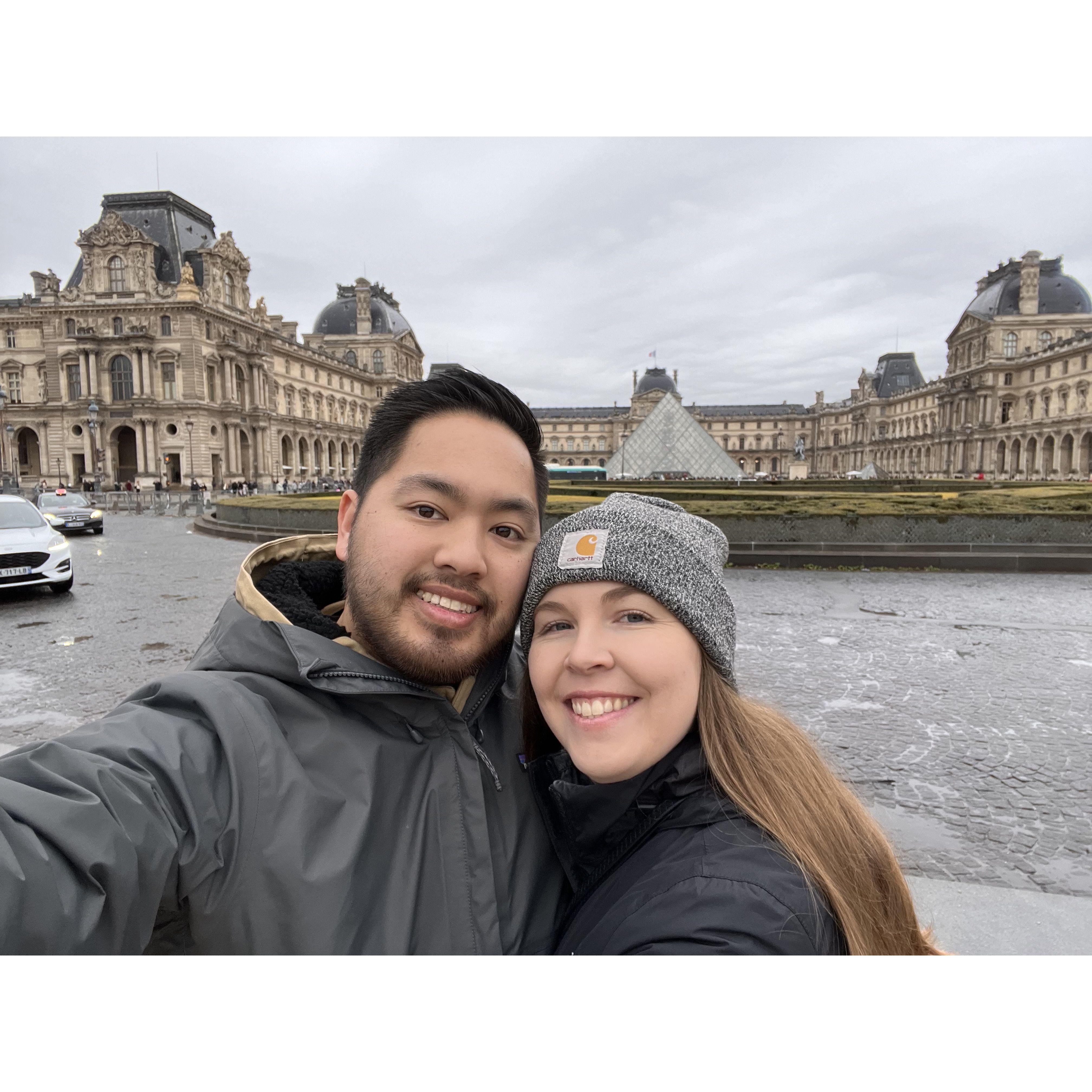 At the Louvre in Paris, France