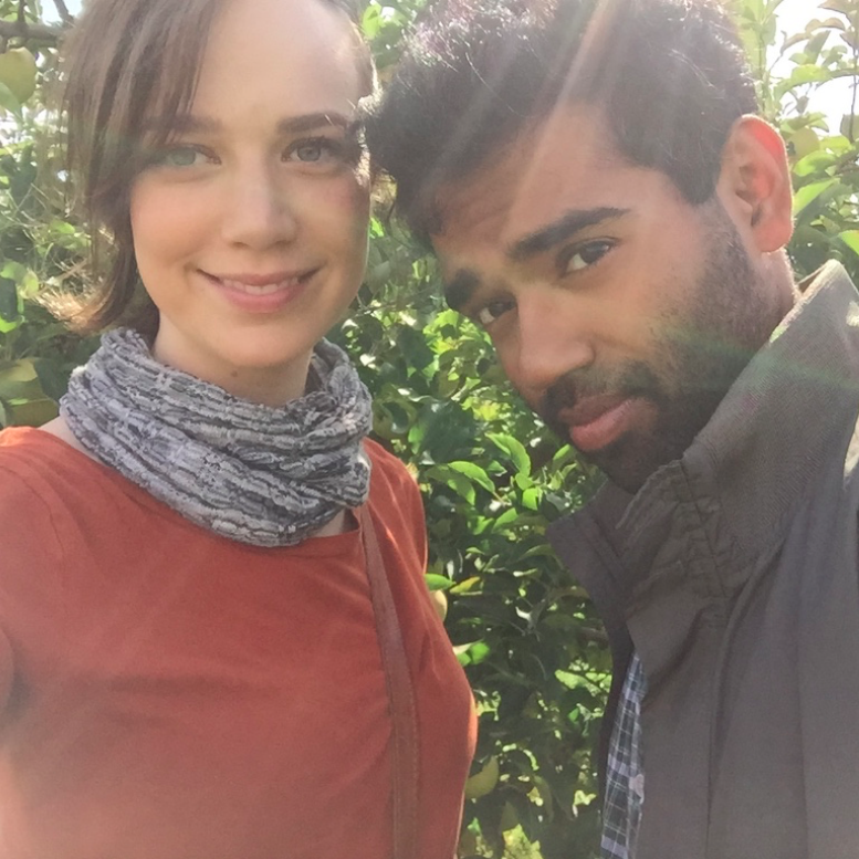 Apple picking.