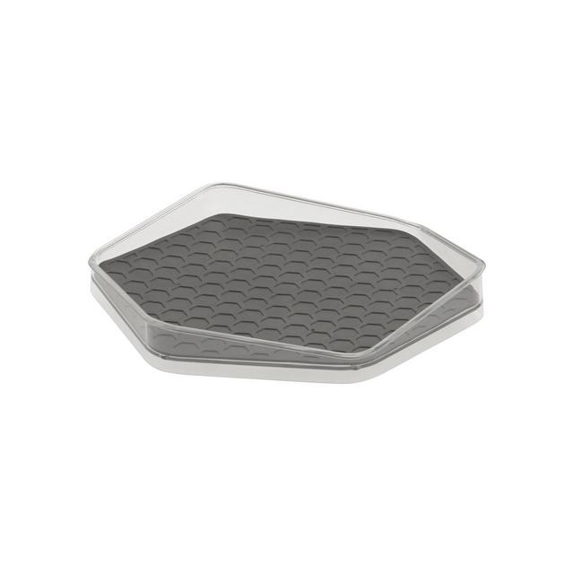 Spectrum Diversified HEXA In-Fridge Lazy Susan Organizer Tray for Refrigerator Storage