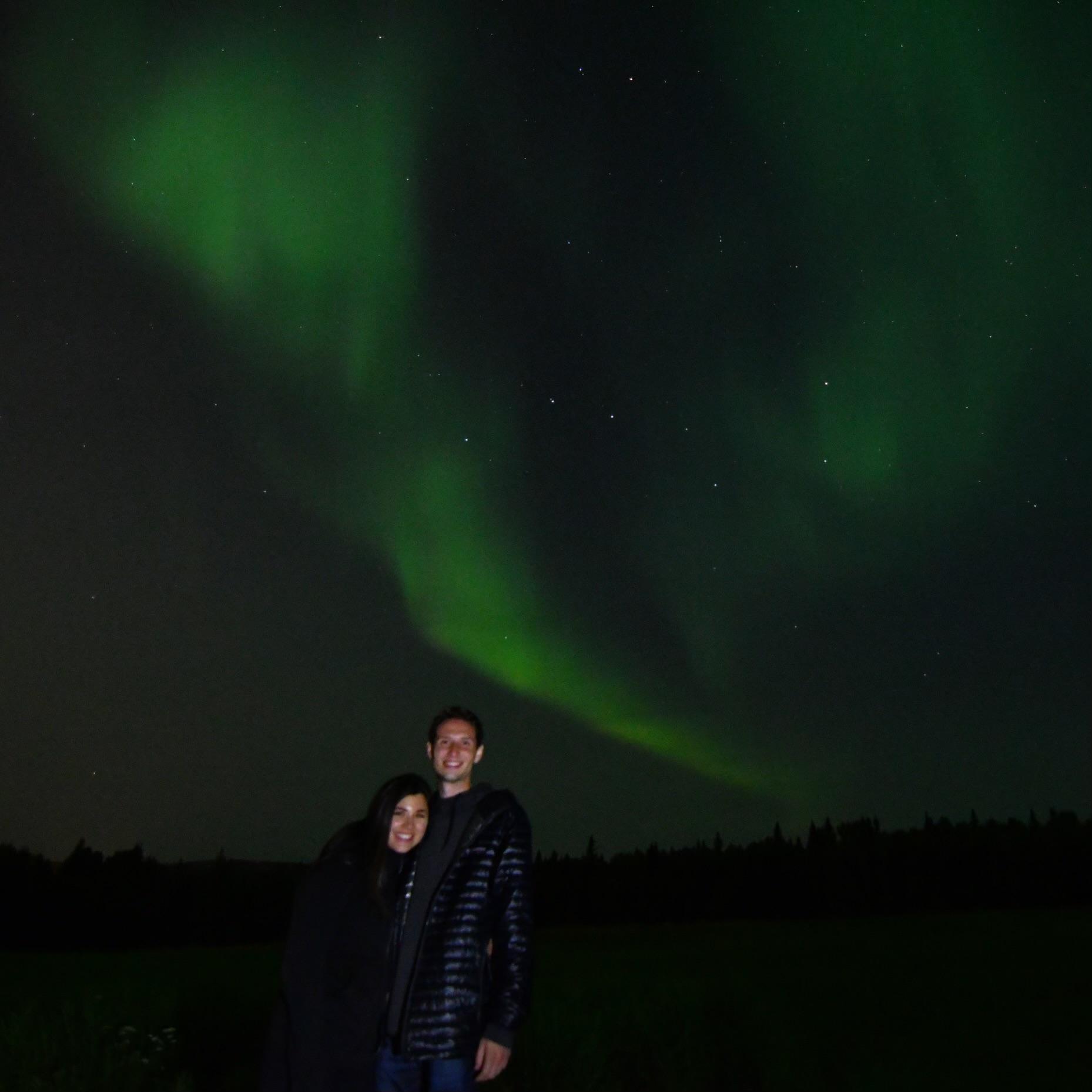 seeing the Northern Lights in Fairbanks - August 2019