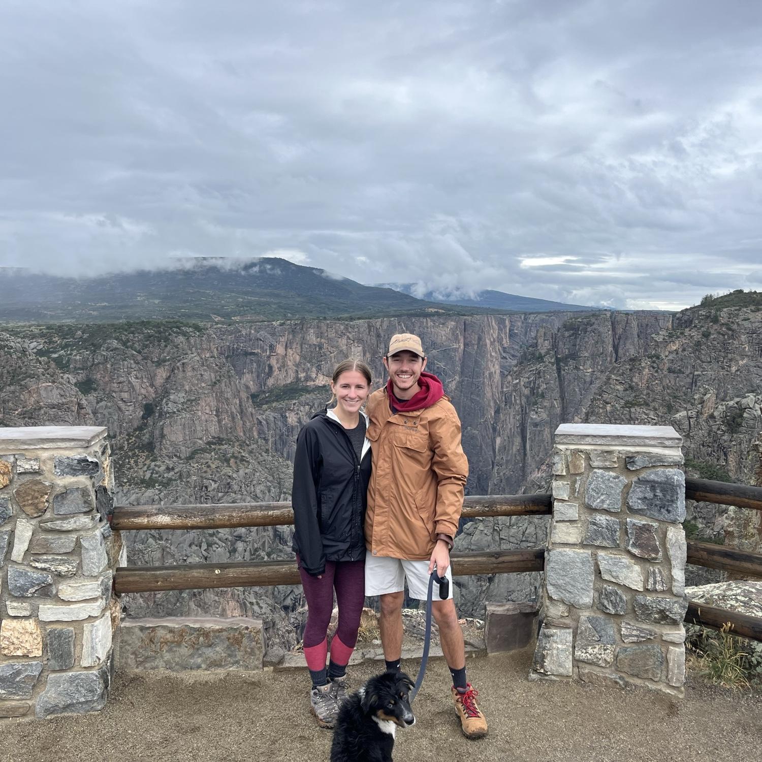 Visiting Black Canyon of the Gunnison National Park during a trip to southwest Colorado. This was our first national park together - we've now visited 5 together!