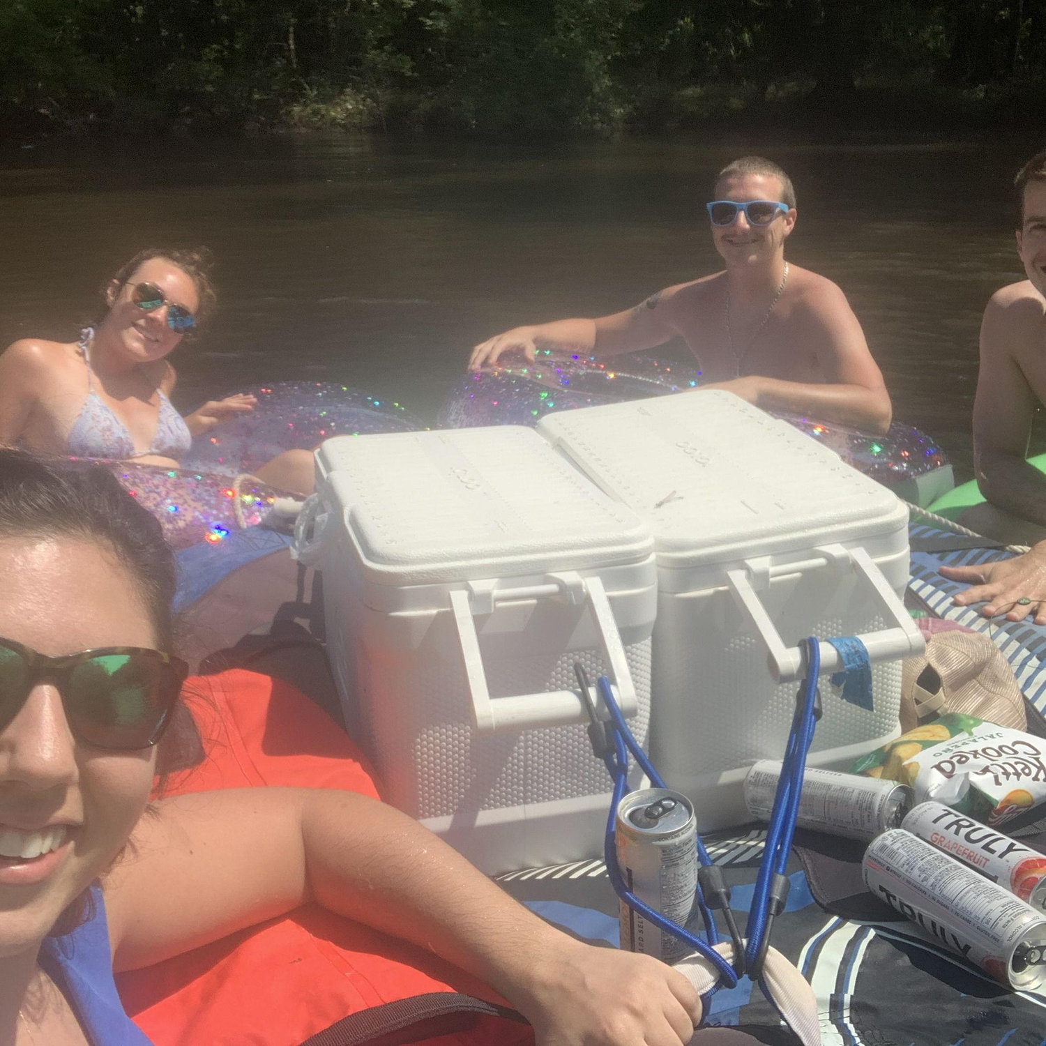 Floating down the Edisto river