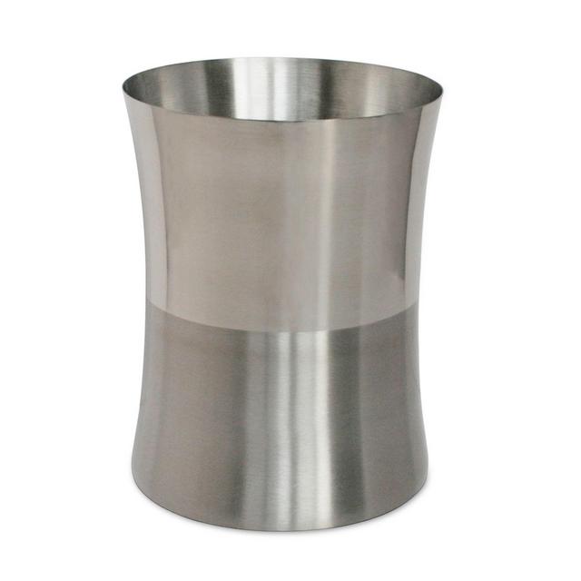 Gemini Wastebasket in Stainless Steel