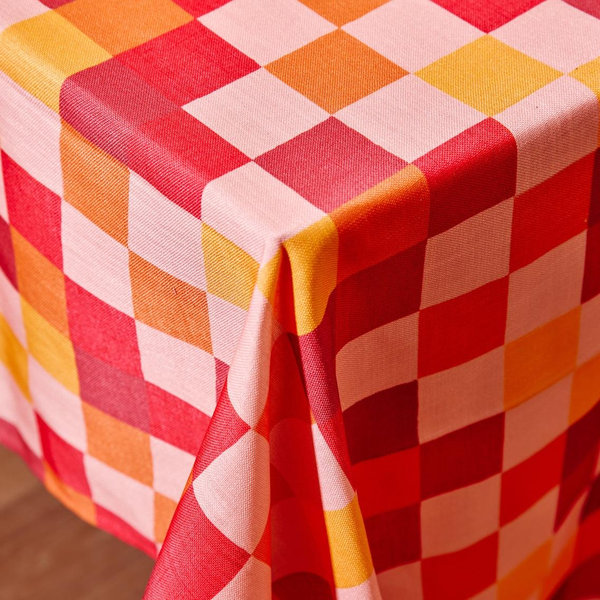 Big Night Check Tablecloth
