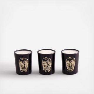 Delft Votive Candle 3-Piece Set