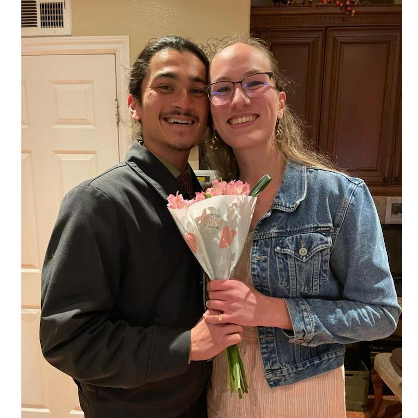 One hour after being engaged!!