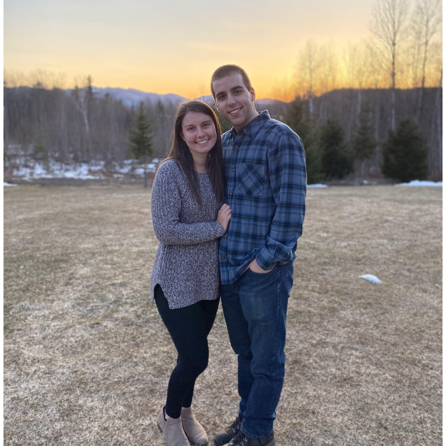 Celebrating Tim & Kristina in the Adirondacks. March 2021