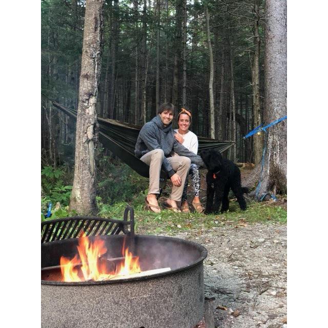 Our engagement in Vermont. Camping with Rigs!