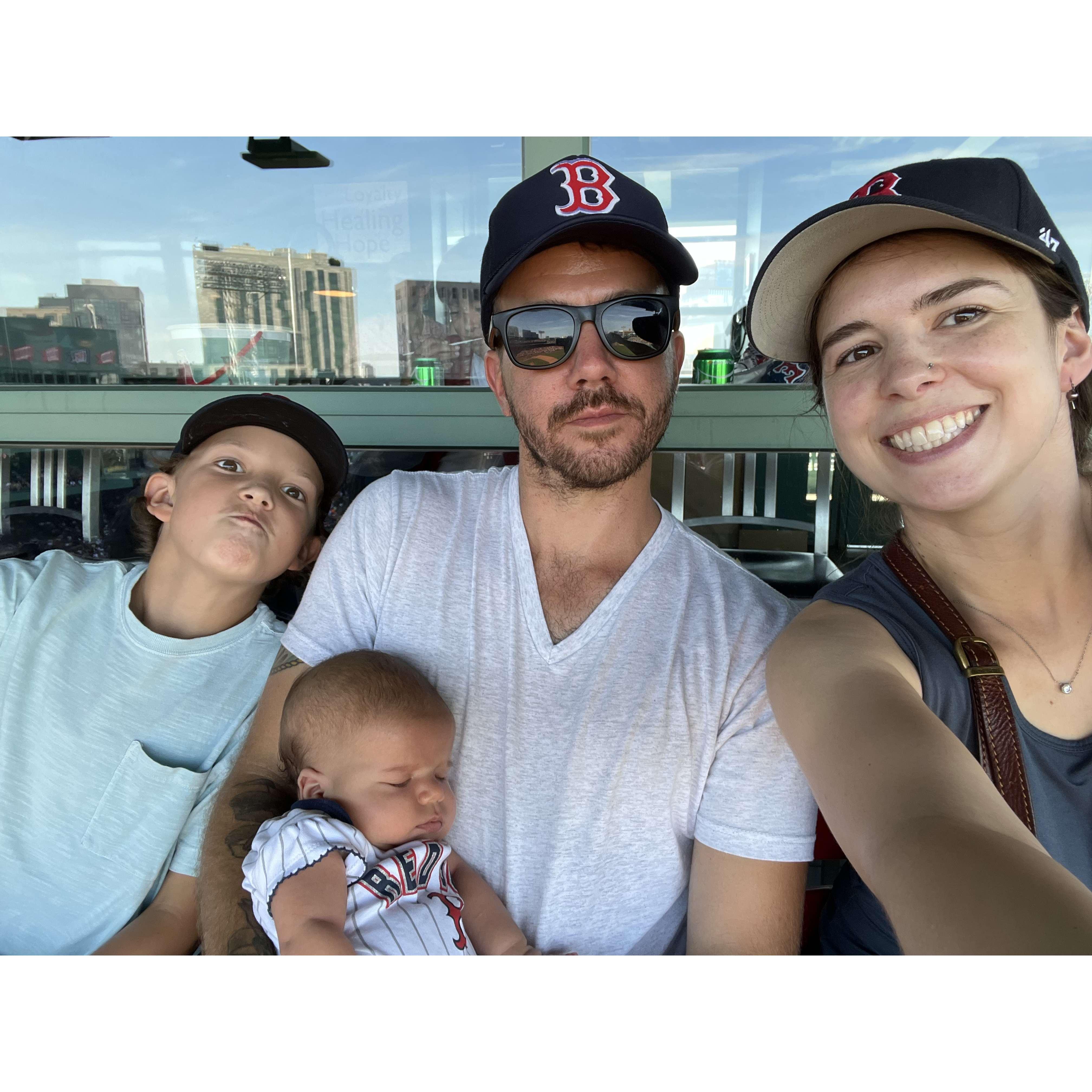 Jack's first Red Sox game at Fenway