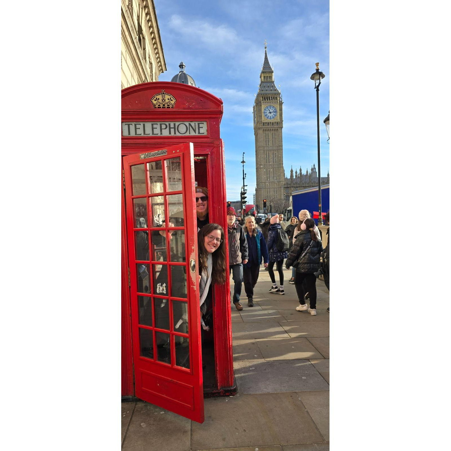 Quintessential Big Ben & Telephone booth photo op in London!