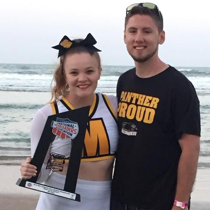 Our relationship has always shown constant support of our individual interests and goals, such as Cody's time playing baseball or Katelyn's competitive cheerleading!