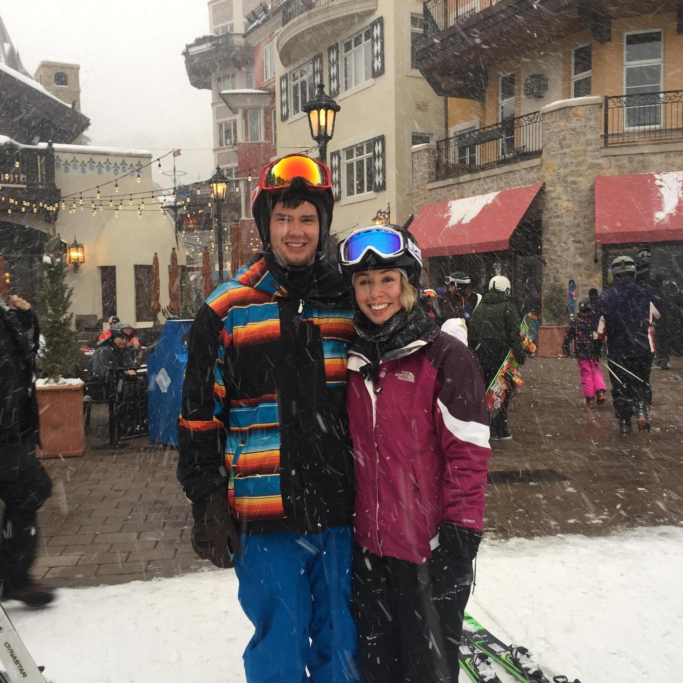 Our first ski day. Vail, CO 2015