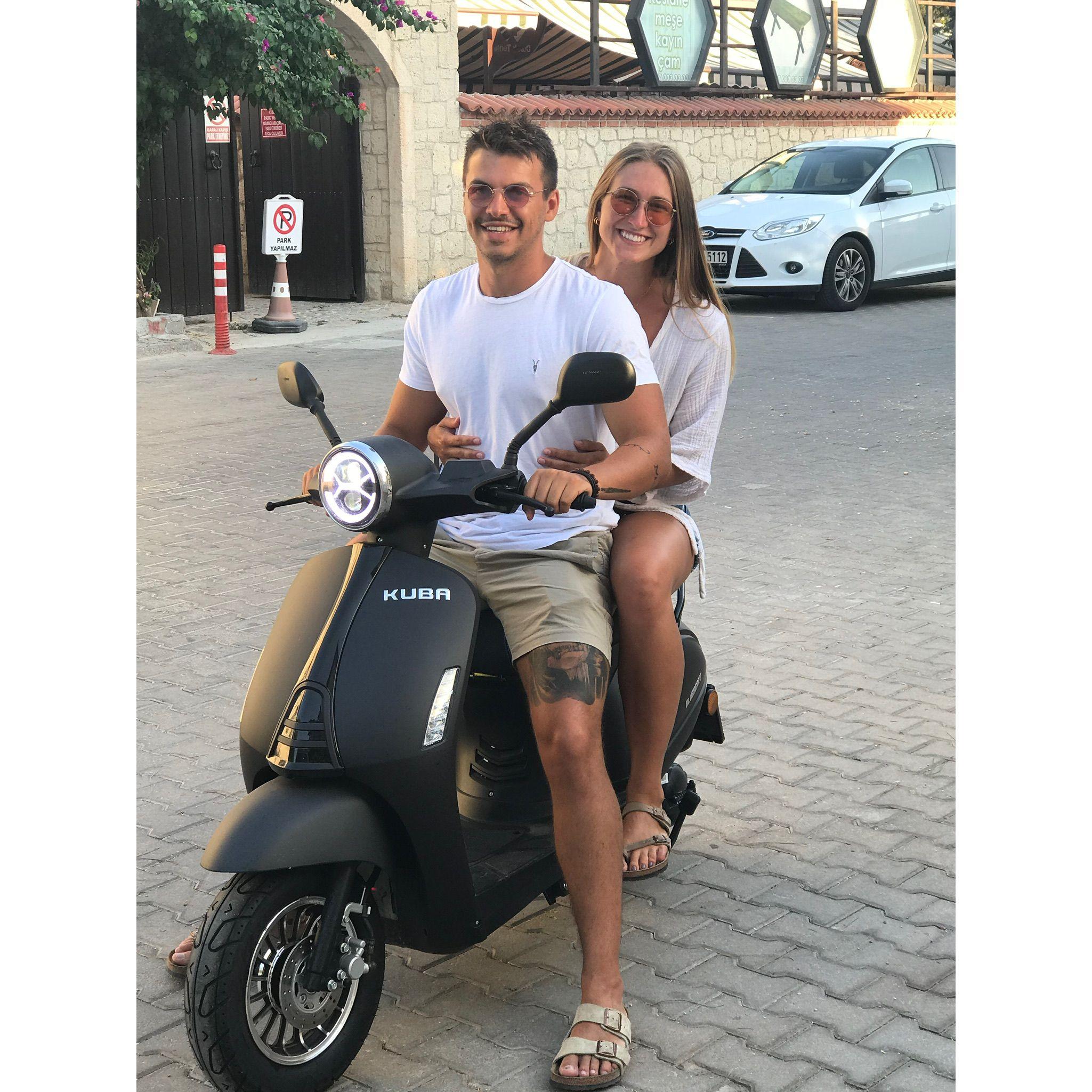 Moped ride in Turkey