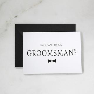 "Be My Groomsman" Greeting Card, Set of 5