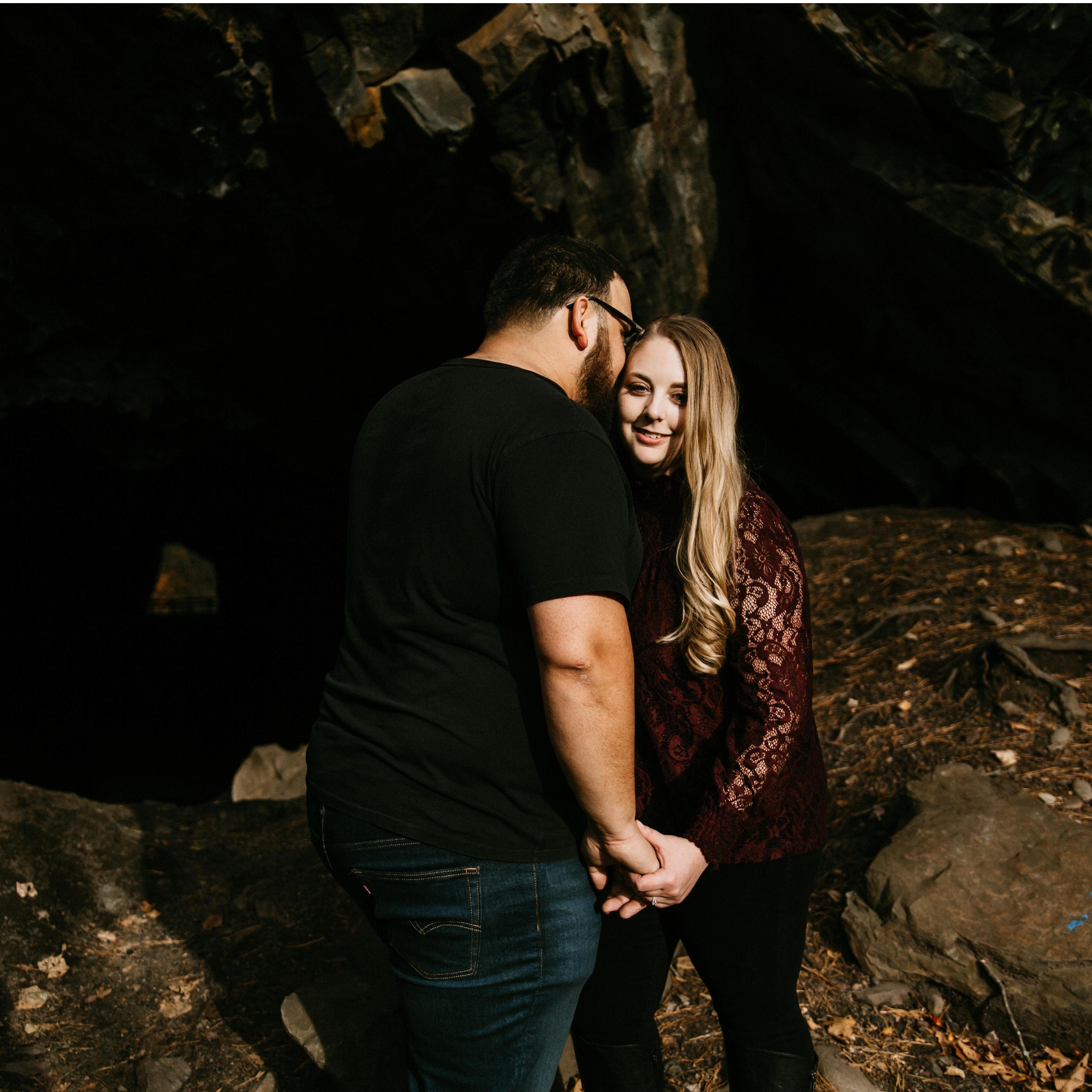Engagement photo taken at Glen Onoko State Park
-Kristy Hoadley Photography