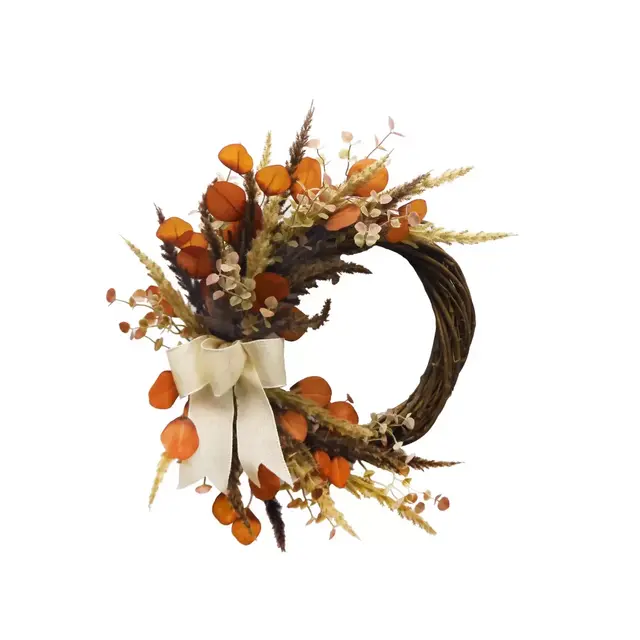 Bee & Willow™ 24-Inch Half Wreath in Orange/Green