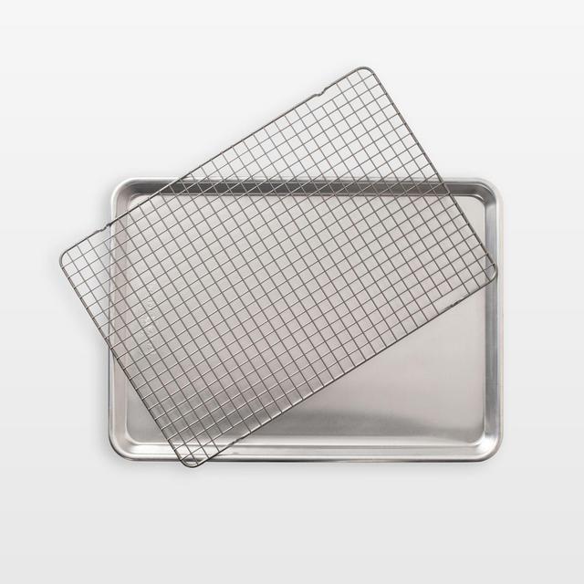 Nordic Ware Naturals Half Sheet Pan with Oven-Safe Nonstick Grid, 13x18"