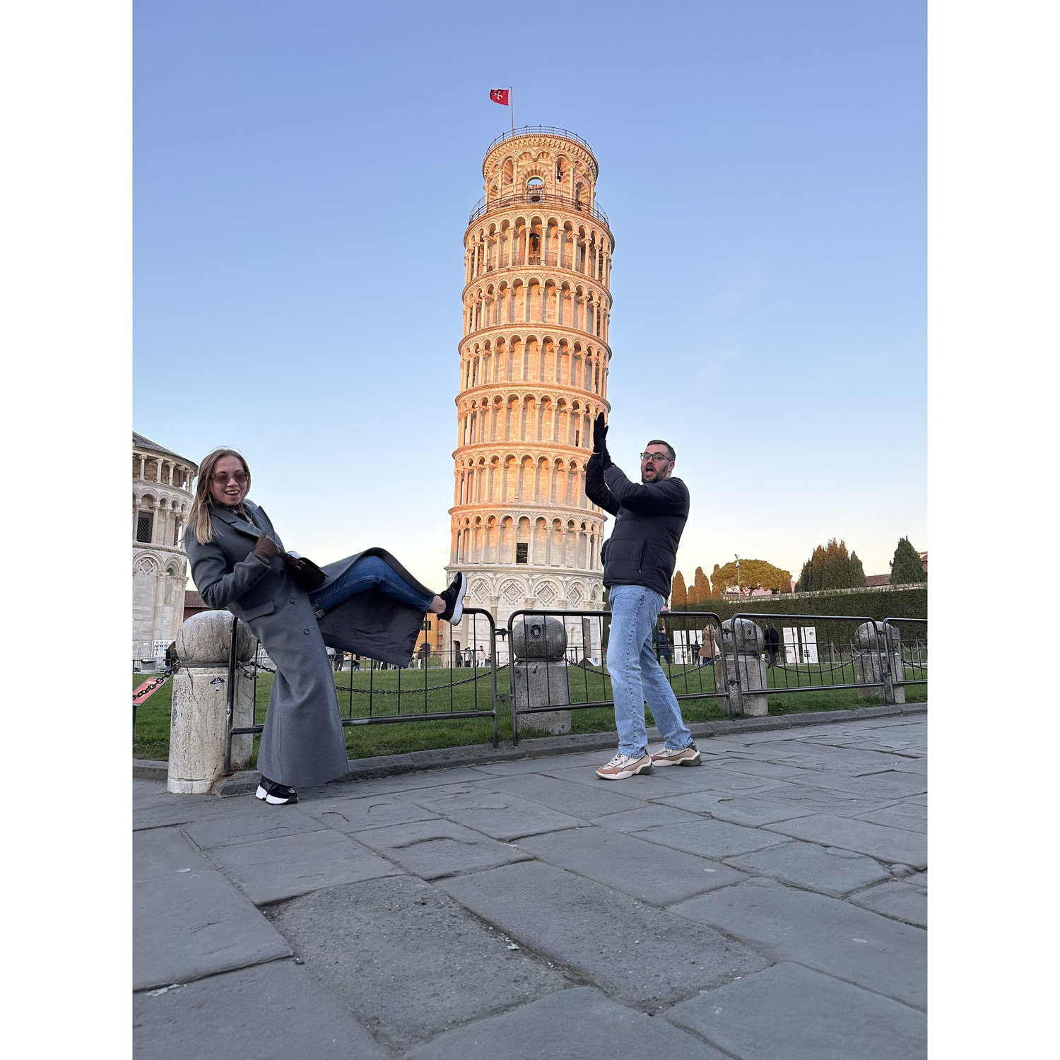 Trying to save The leaning tower of Pisa from falling / January 13, 2025