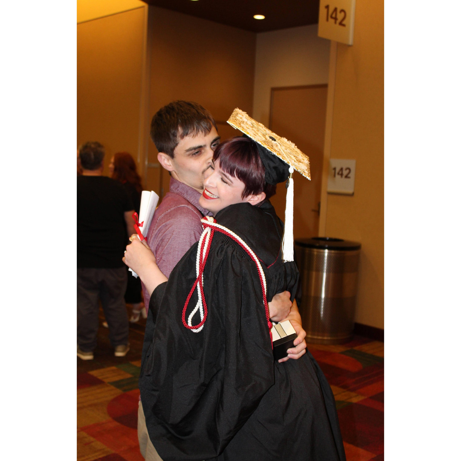 May 13, 2023: Engaged! Emiley got a degree and ring all in the same day!