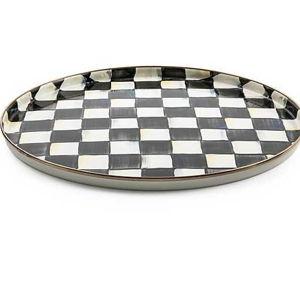 Courtly Check Round Tray