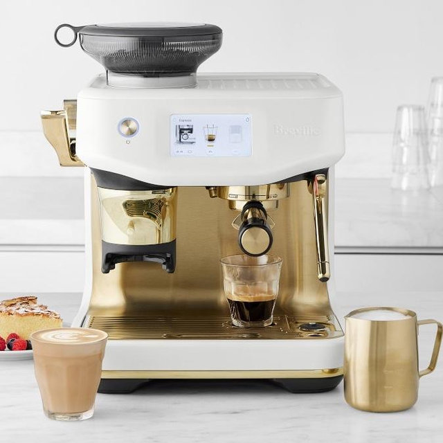 Sea Salt Brass Barista Touch™ Impress Espresso Machine