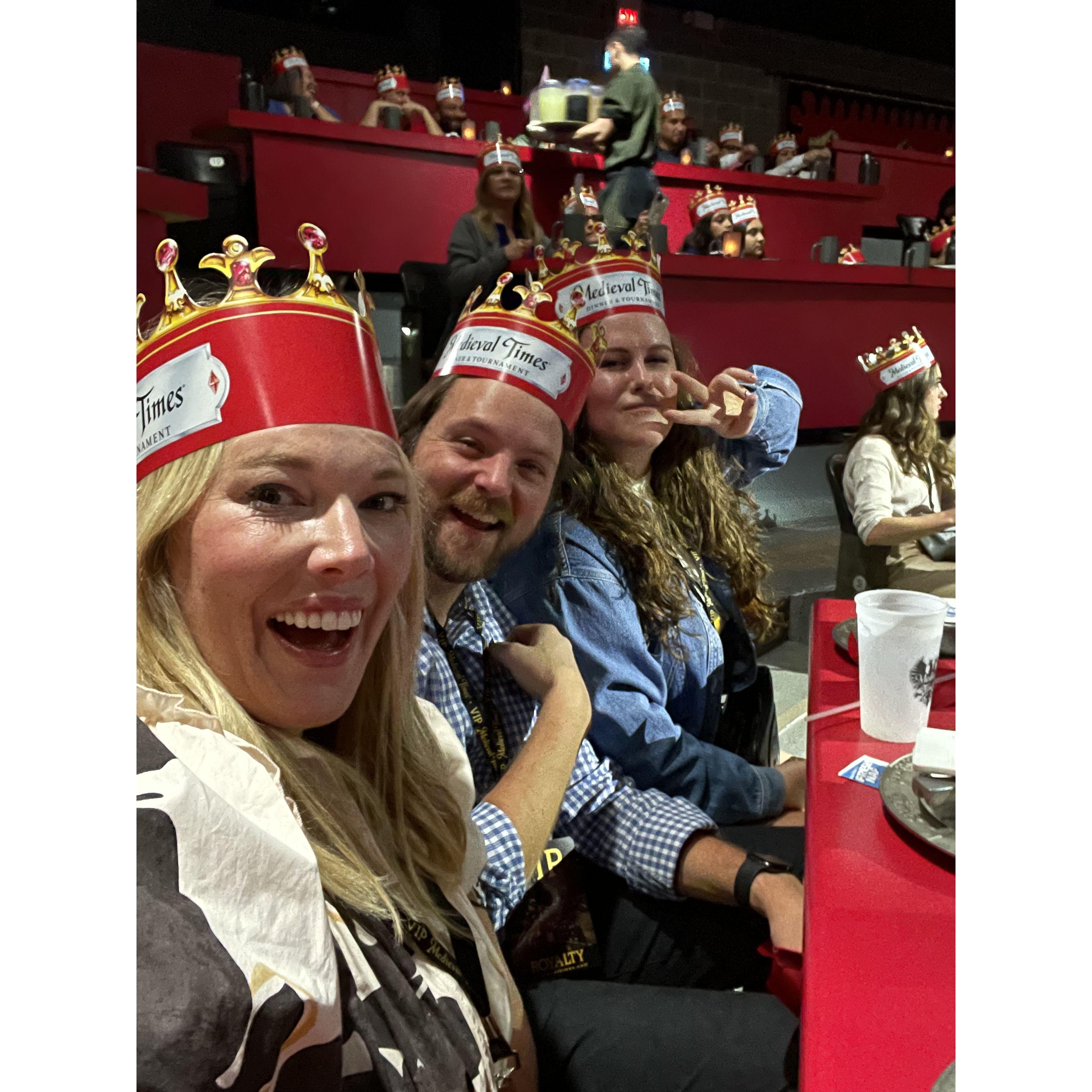 Celebrating Caitlin at Medieval Times!