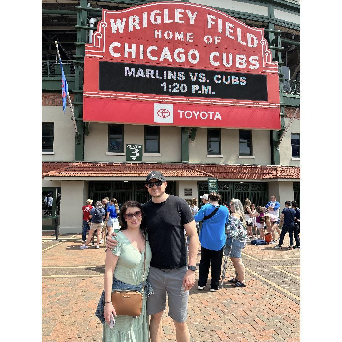 At Wrigley Field in Chicago