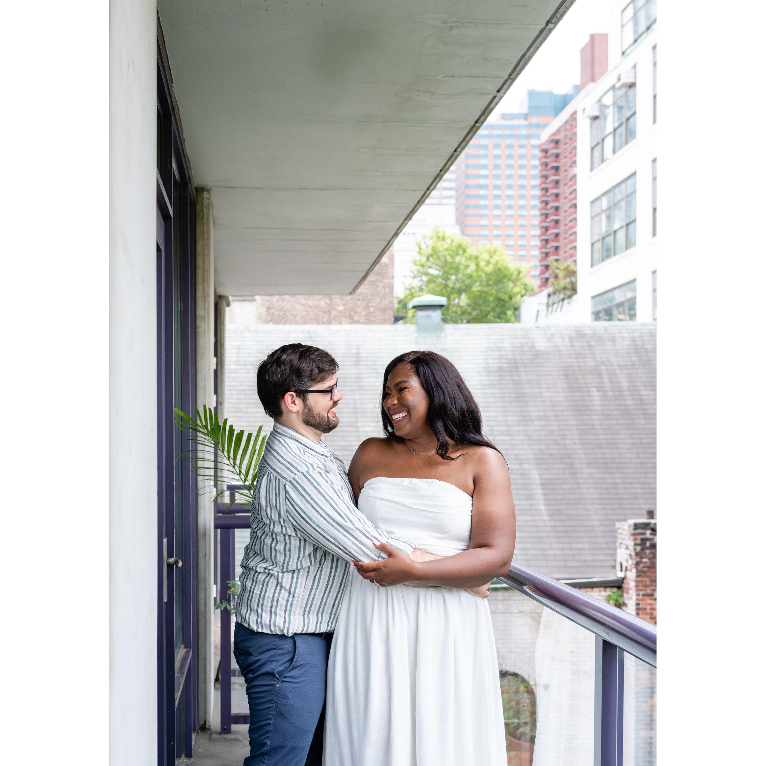 In our first apartment together