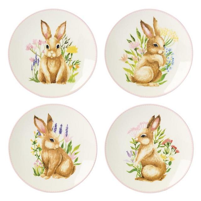 Lenox 897155 Bunny Accent Plates, Set Of 4