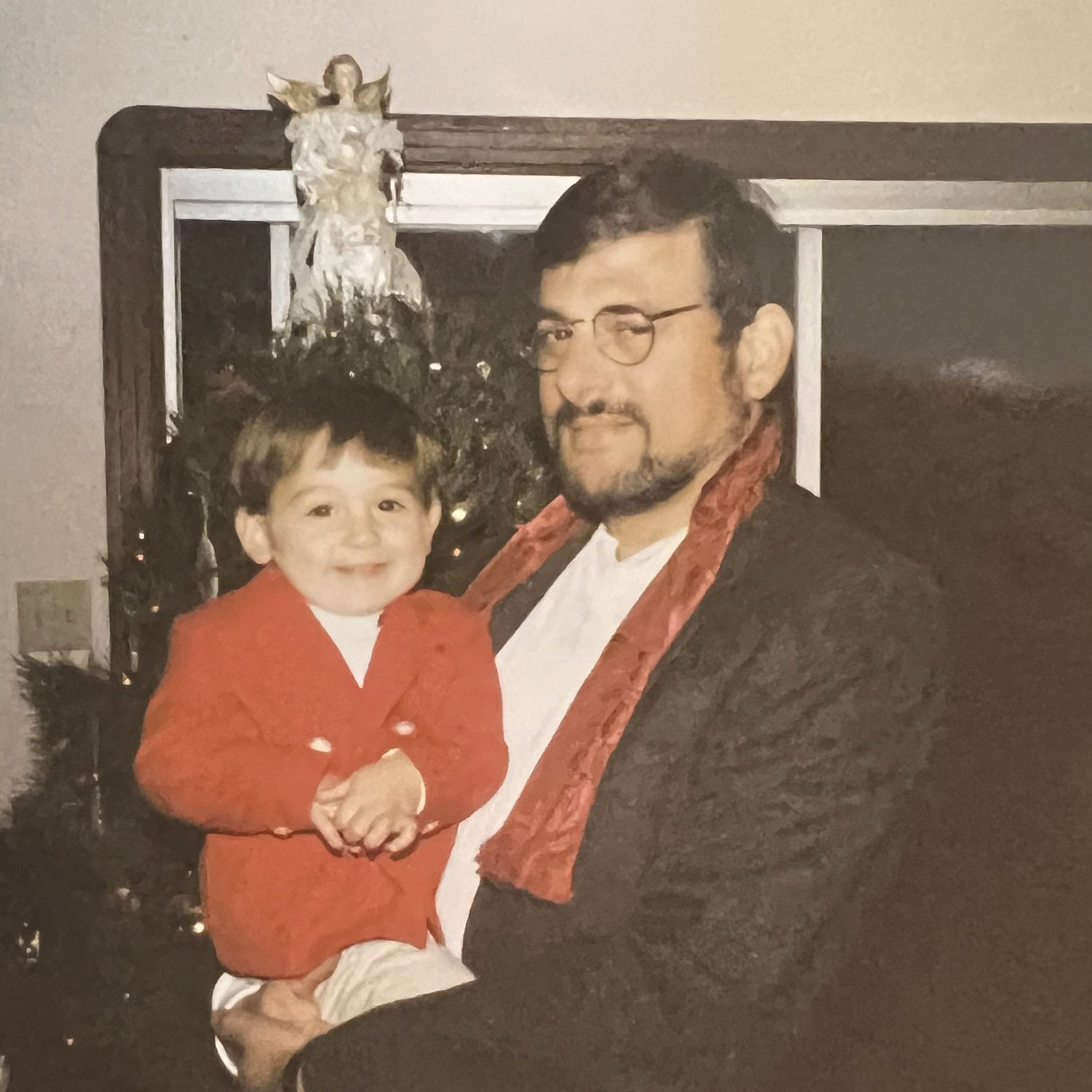 Robbie and his dad, Marion, in 1998.