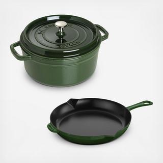 3-Piece Cocotte and Fry Pan Set