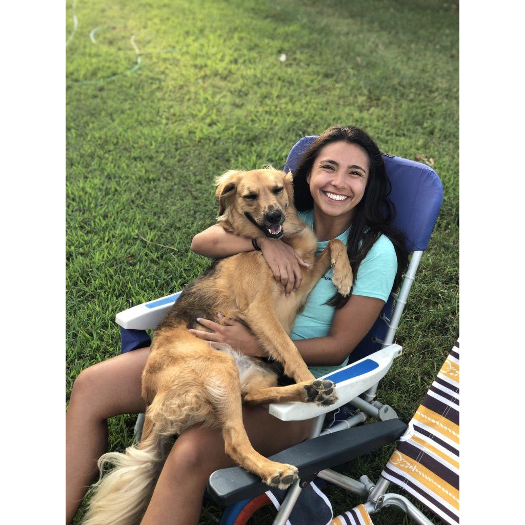 Wiley really loves her mom and time outside at the Bay House, September 2019