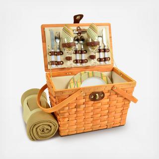 2-Person Frisco Picnic Basket with Blanket