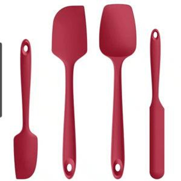 4-Piece Silicone Spatula Set- 600℉ Heat Resistant | U-Taste