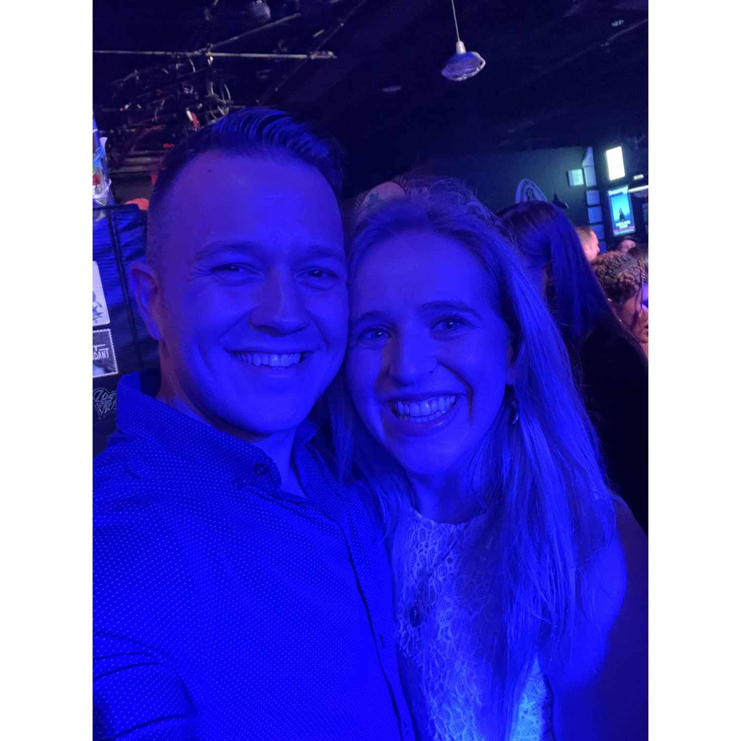 Our third date, Kayley planned it, was to a Mark Ambor concert! Fun Fact: this was the first picture Vincent hung up of the 2 of us on the wall in his home!